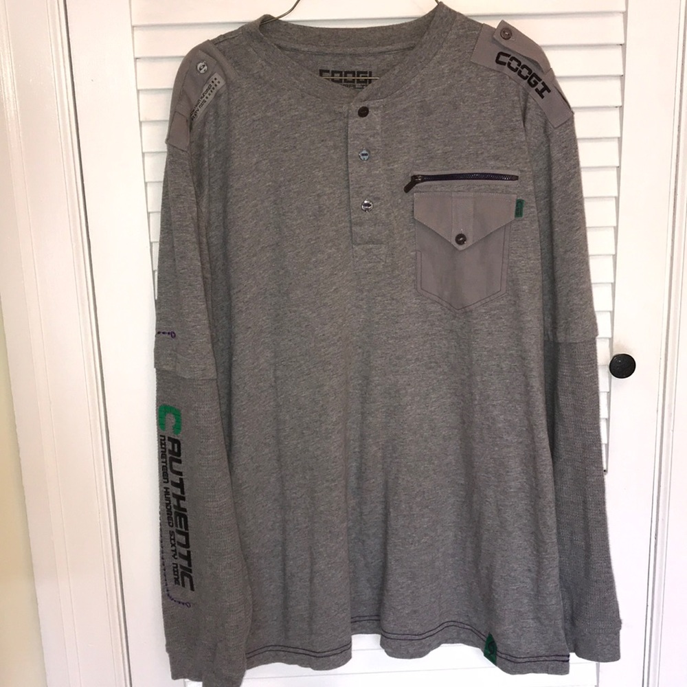 Men’s Coogi Australia shirt xxl gray pullover